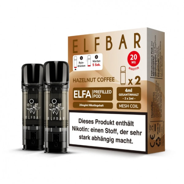 Elfbar ELFA Prefiiled Pod - Hazelnut Coffee (2Stk)