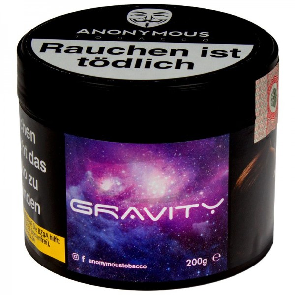 Anonymous Tabak Gravitiy 200 g Dose