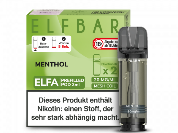 Elfbar ELFA Prefiiled Pod - Menthol (2Stk)