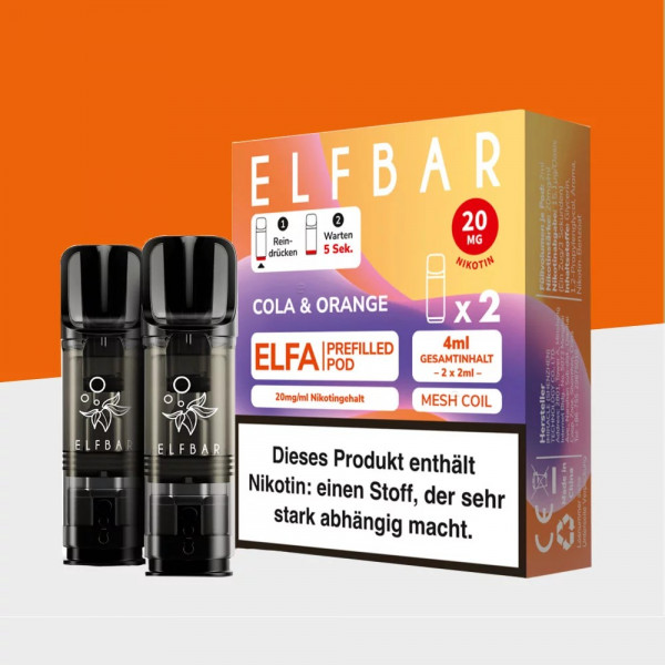 Elfbar ELFA Prefiiled Pod - Cola Orange (2Stk)
