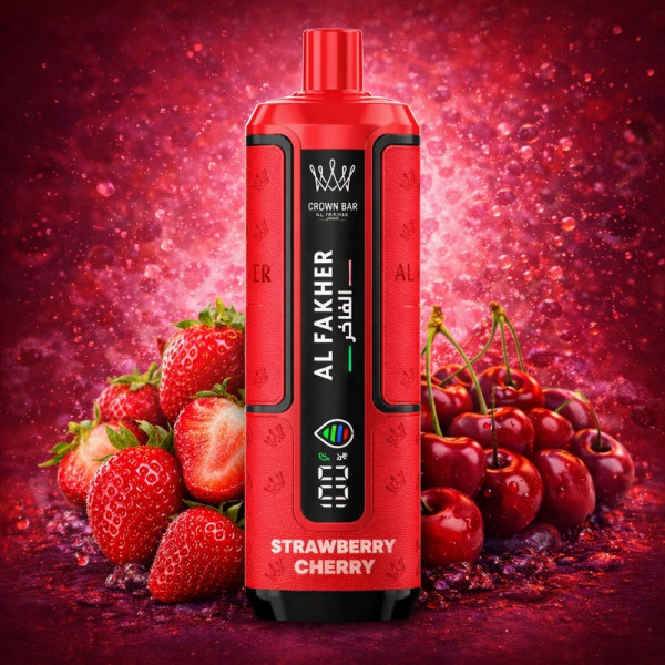 Al Fakher Crown Bar Strawberry Cherry - Hypermax 30k Prefilled Podkit
