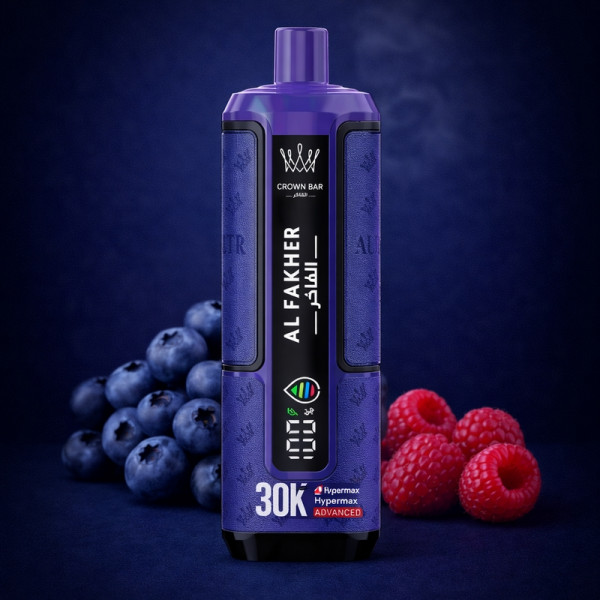 Al Fakher Crown Bar Blueberry Raspberry - Hypermax 30k Prefilled Podkit