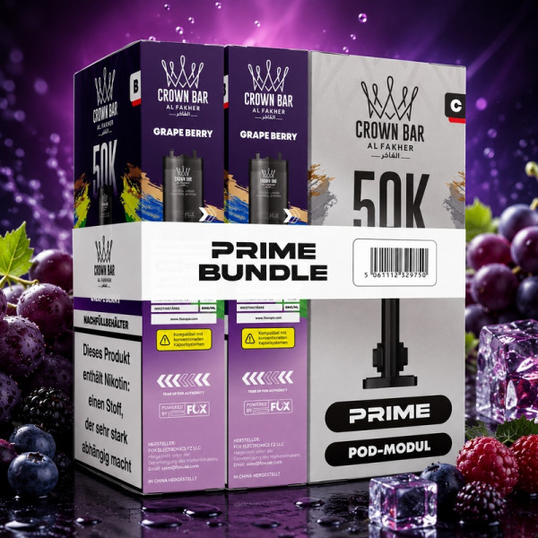 Al Fakher - Hypermax 50K - Prime Bundle - Grape Berry