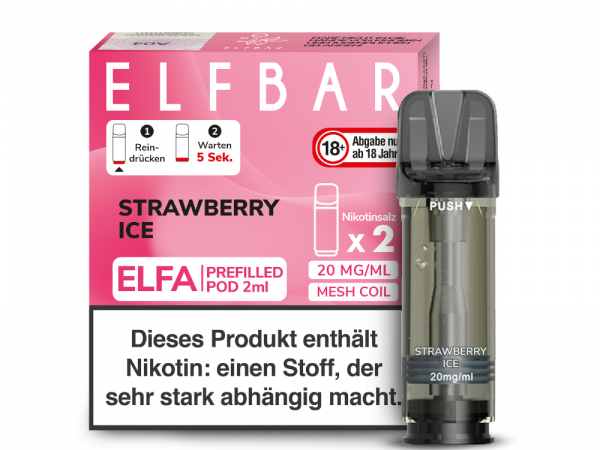 Elfbar ELFA Prefiiled Pod - Strawberry Ice (2Stk)