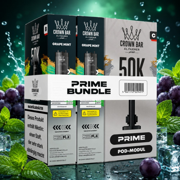 Al Fakher - Hypermax 50K - Prime Bundle - Grape Mint
