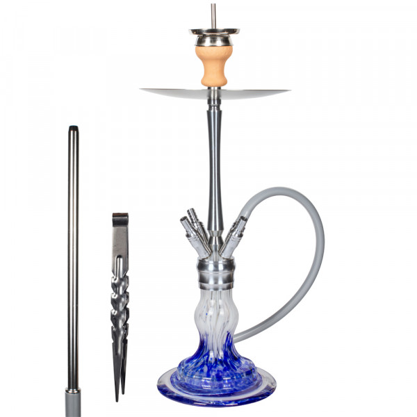 Secret Hookah Twister Blue Edelstahlset