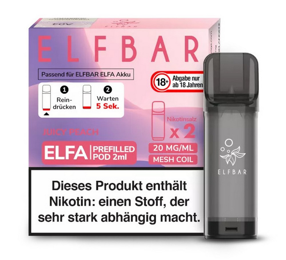 Elfbar ELFA Prefiiled Pod - Peach Ice (2Stk) jetzt kaufen