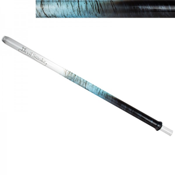 Devil Smoke Mundstück - Crossed Double Tiger Perlmutt blau/schwarz