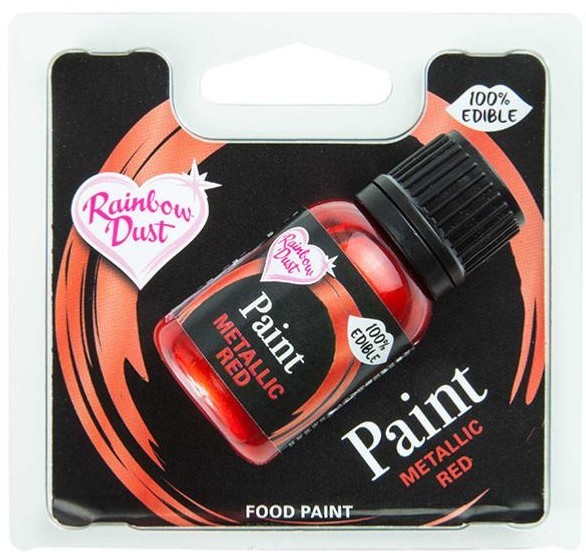 Lebensmittelfarbe Rainbow Dust - Metallic Red