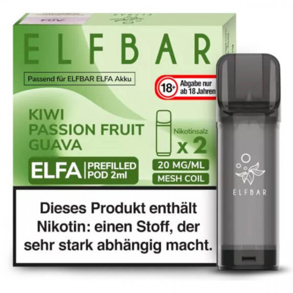 Elfbar ELFA Prefiiled Pod - Kiwi Passionfruit Guava (2Stk)