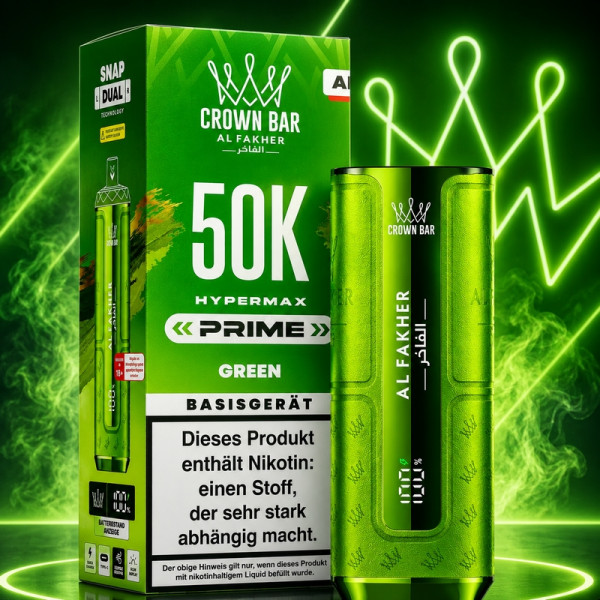 Al Fakher - Hypermax 50k - Prime Basisgerät - Grün