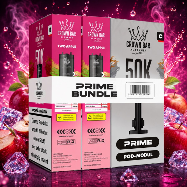 Al Fakher - Hypermax 50K - Prime Bundle - Two Apple