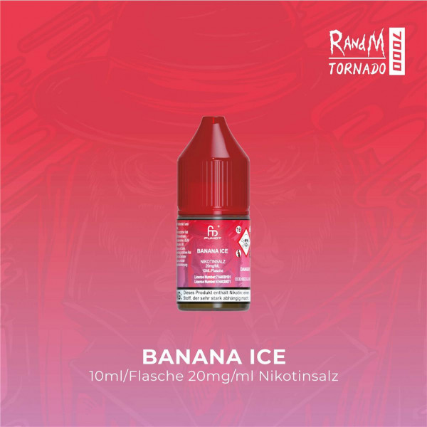 RandM Tornado Liquid 10 ml - Banana Ice 20mg/ml