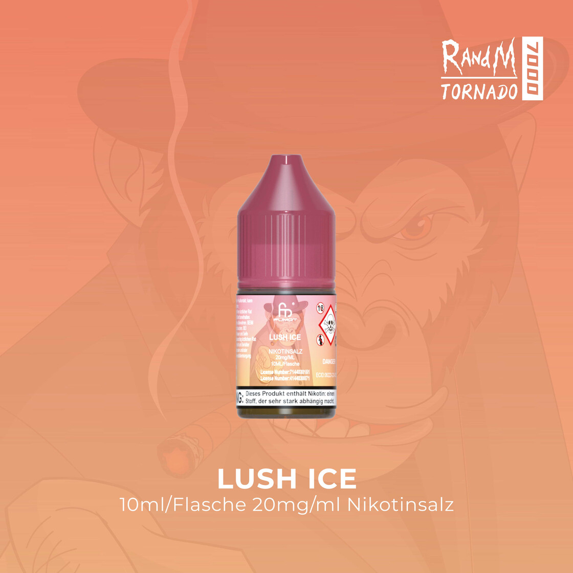 elfbar elfa master akku Strawberry Watermelon Bubblegum RandM Tornado 7000 Nic Salt E-liquid by  Fumot main image 1