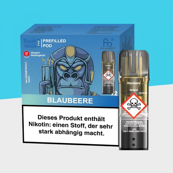 RandM Tornado Pods - Blaubeere (2er Pack)