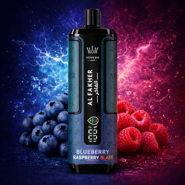 Al Fakher Crown Bar Blueberry Raspberry Blast - Hypermax 30k Prefilled Podkit