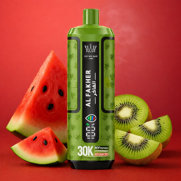 Al Fakher Crown Bar Watermelon Kiwi - Hypermax 30k Prefilled Podkit