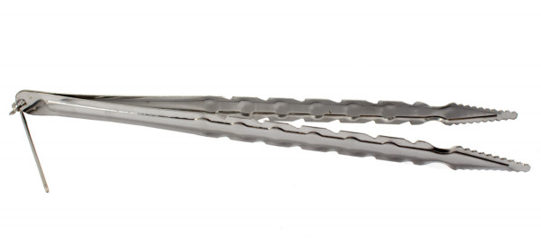 Kohlezange, Edelstahl spitz 30cm
