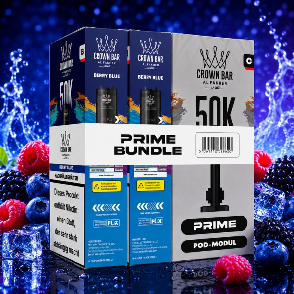Al Fakher - Hypermax 50K - Prime Bundle - Berry Blue