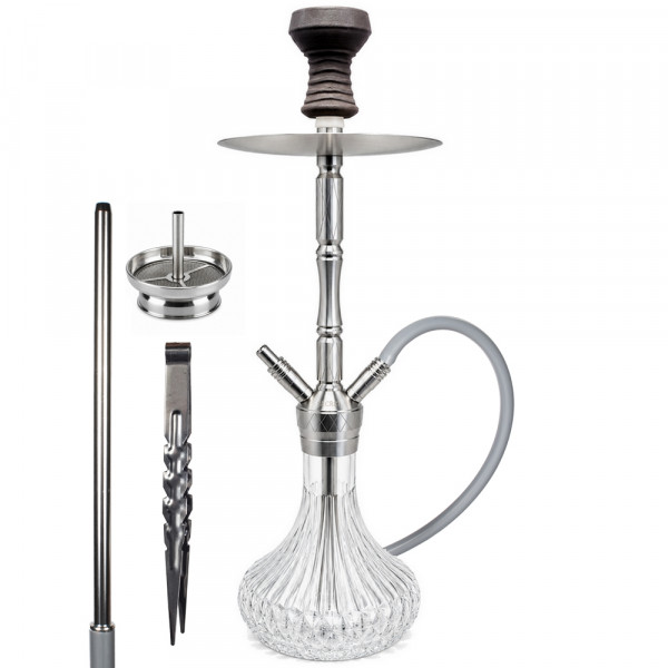 Secret Shisha Vertex Edelstahl Cut One - Komplettset