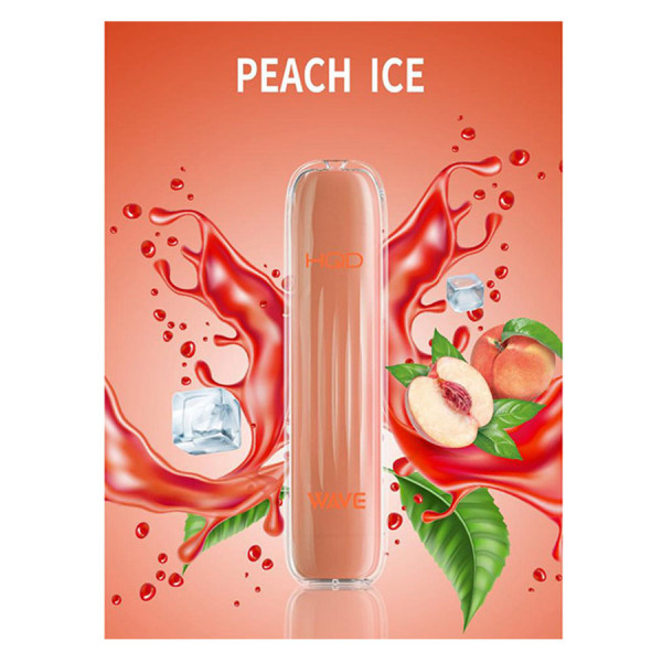 HQD Wave Peach Ice - E-Shisha 600 Züge