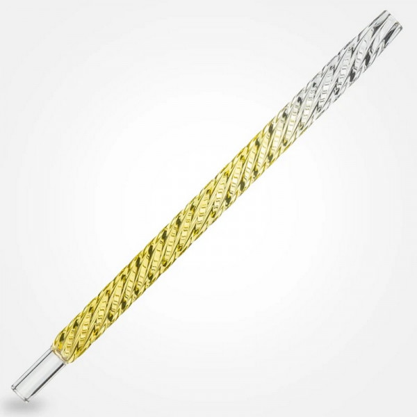 Little Dragon Twirl Glasmundstücke - Gold 30 cm