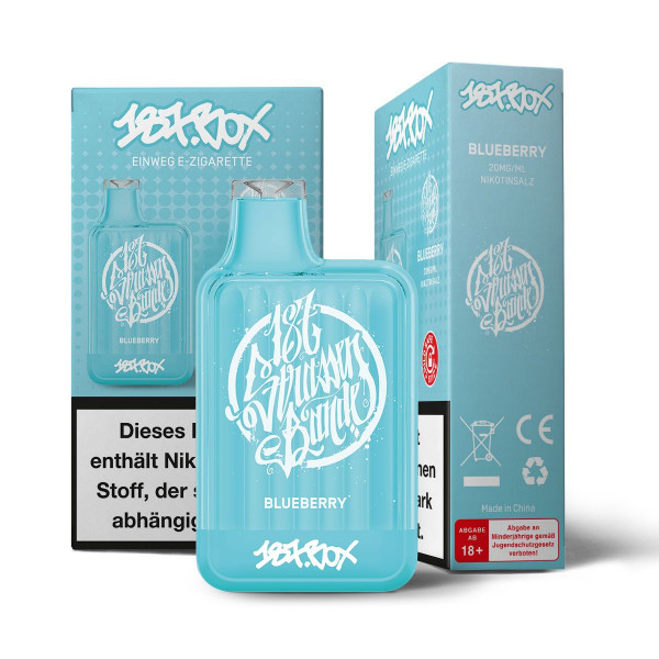 187 Strassenbande Box Vape - Blueberry E-Shisha 600 Züge