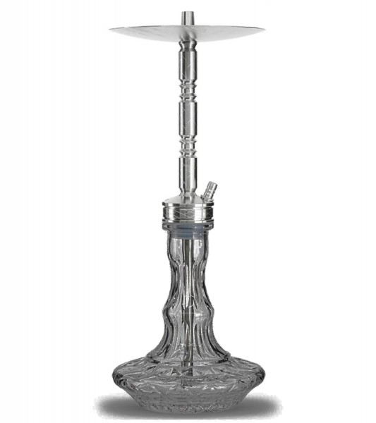 WD Hookah L1-3 - Grey Clear Edelstahl