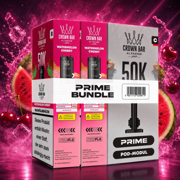 Al Fakher - Hypermax 50K - Prime Bundle - Watermelon Cherry