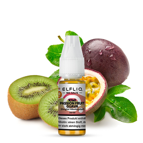 Elfliq by Elfbar Kiwi Passionfruit Guava 20mg – 10ml Liquid