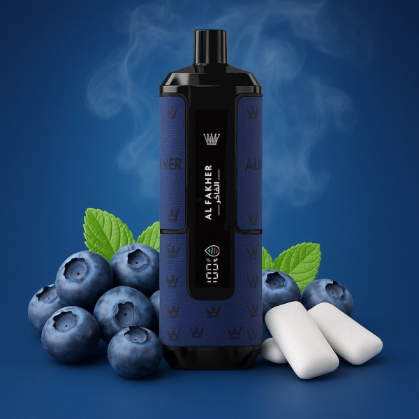 Al Fakher Crown Bar Blueberry Gum - Hypermax 20k Prefilled Podkit
