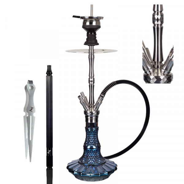 AT WD Hookah Q7-3-9 - Edelstahlshisha im Set