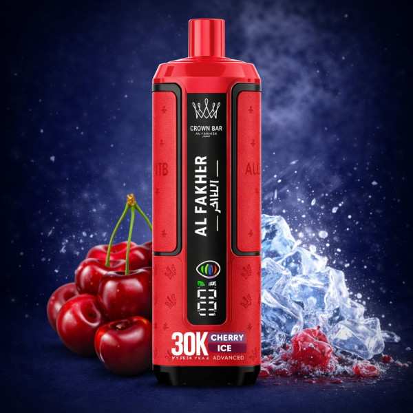 Al Fakher Crown Bar Cherry Ice - Hypermax 30k Prefilled Podkit