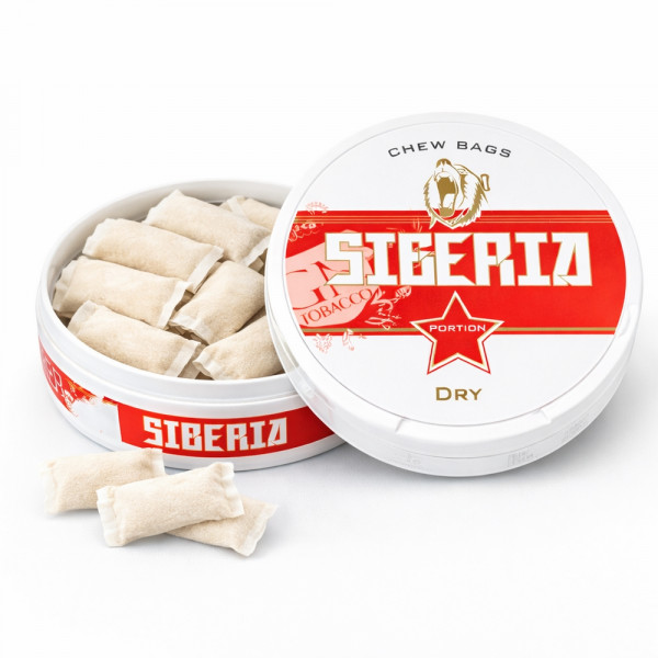 Siberia -80°- Red - Extremely Strong White Dry - Chewing Bags