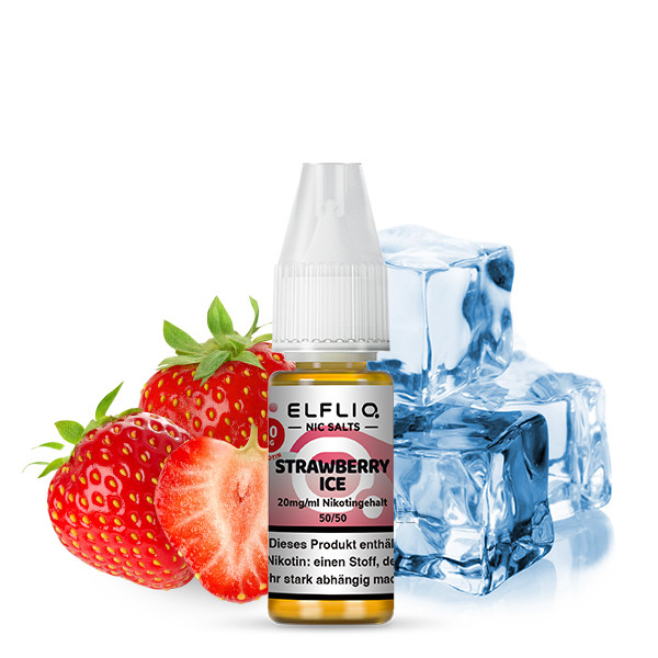 Elfliq by Elfbar Strawberry Ice 20mg – 10ml Liquid