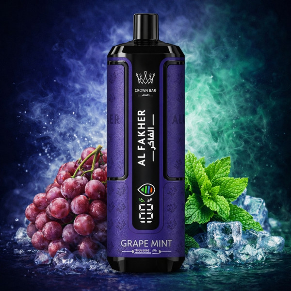 Al Fakher Crown Bar Grape Mint - Hypermax 30k Prefilled Podkit
