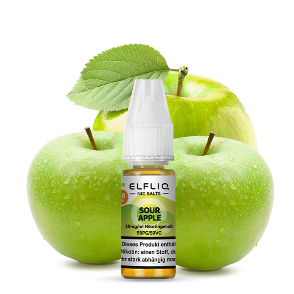 Elfliq by Elfbar Sour Apple 20mg – 10ml Liquid