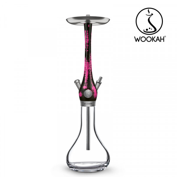 Wookah Shisha #QLS - Black/Pink Smooth