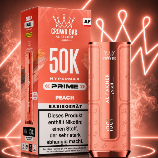 Al Fakher - Hypermax 50k - Prime Basisgerät - Peach